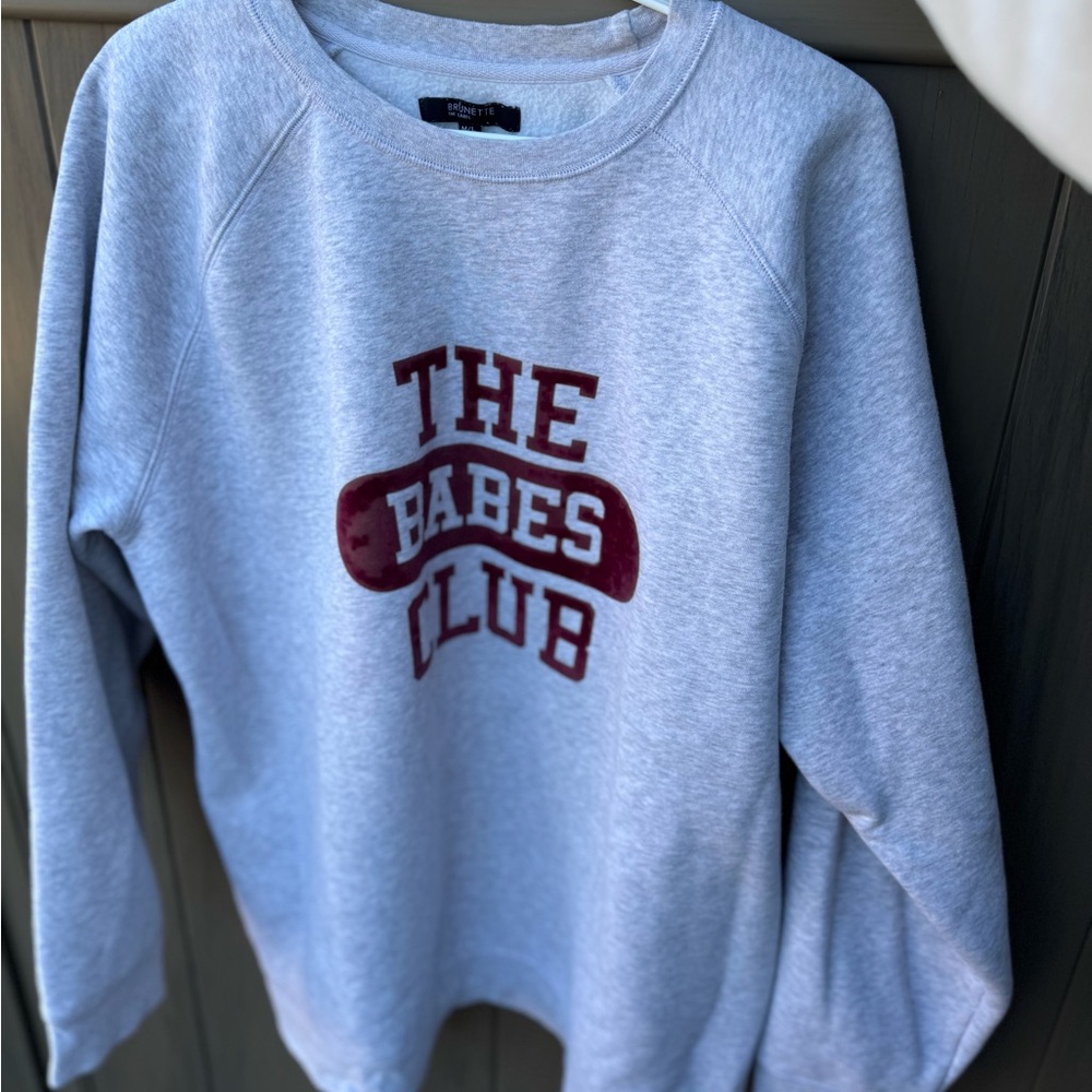 Brunette The Label Light Gray Sweatshirt